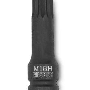 Bocallave con Punta Multiestría (Tamper) M18 78 mm (Tamper - Encastre 1/2") Bremen