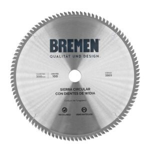 Sierra Circular con Dientes de Widia 11 3/4" 100 Dientes Bremen