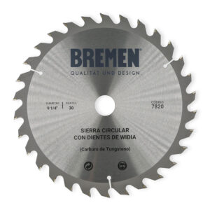 Sierra Circular con Dientes de Widia 9 1/4" 30 Dientes Bremen