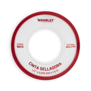 Cinta Teflon (12 mm) 1/2″ x 10M x 0.075 mm Wembley